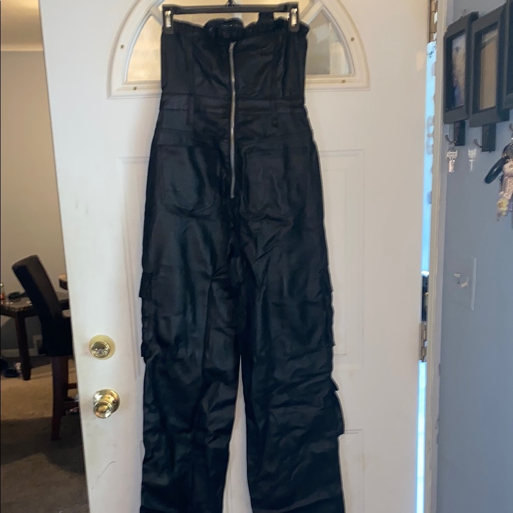PrettyLittleThing Black Jumpsuit with Insulated Design - Picture 3 of 4
